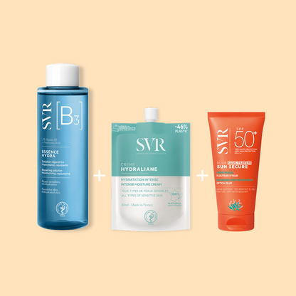 Routine Solaire Quotidienne (Hydraliane B3 et Sun Secure)